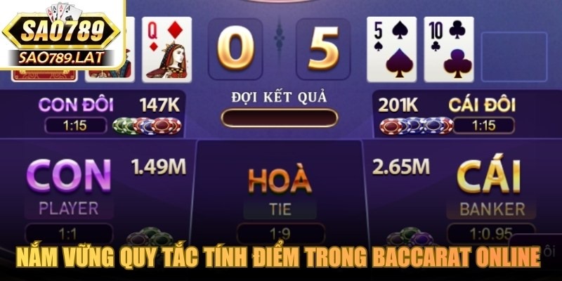 Nắm vững quy tắc tính điểm trong baccarat online để gia tăng tỷ lệ thắng