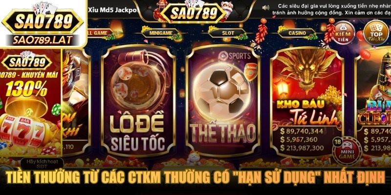 Tiền thưởng từ các CTKM thường có "hạn sử dụng" nhất định