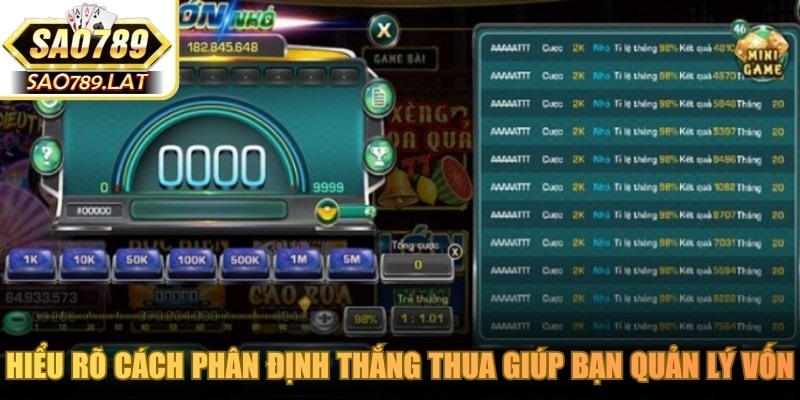 Hiểu rõ cách phân định thắng thua giúp bạn quản lý vốn hiệu quả hơn